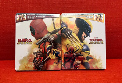 DEADPOOL & WOLVERINE LIMITED EDITION STEELBOOK 4K ULTRA HD BLU-RAY SET BRAND NEW
