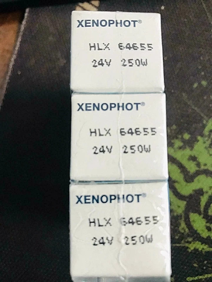 Osram HLX 64655 EHJ A1/223 24v 250w G6,35 Xenophot x 3 - Image 2 of 3