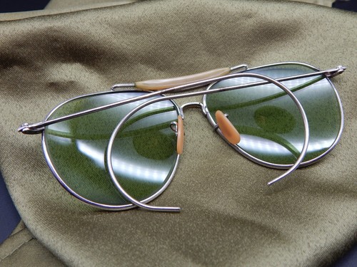 Pre Ray-Ban USA Vintage Aviator WWII Bausch & Lomb Army Navy Sunglasses - Picture 2 of 14