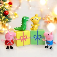 Peppa Pig Christmas Giftset: Peppa & Teddy Bear, George & Dinosaur, 2 Gift Boxes