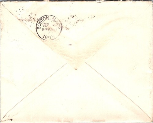 GROSSBRITANNIEN 1903 POSTGESCHICHTE BRIEF ADDR BOSTON USA CANC ABERDEEN UK - Bild 2 von 2