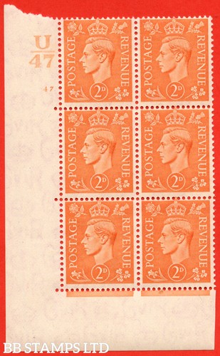 SG. 488. Q11. 2d Pale Orange. An UNMOUNTED MINT " Control U47 cylinder 47 B68473
