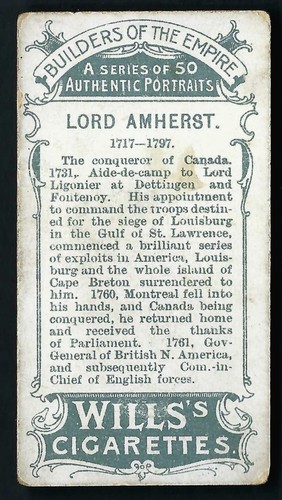 WILLS - BUILDERS OF THE EMPIRE - #39 LORD AMHERST - Foto 2 di 2