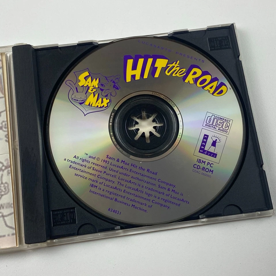 Sam & Max Hit the Road (PC CD-ROM, 1993) | LucasArts Classic Adventure Game - Image 3 of 4
