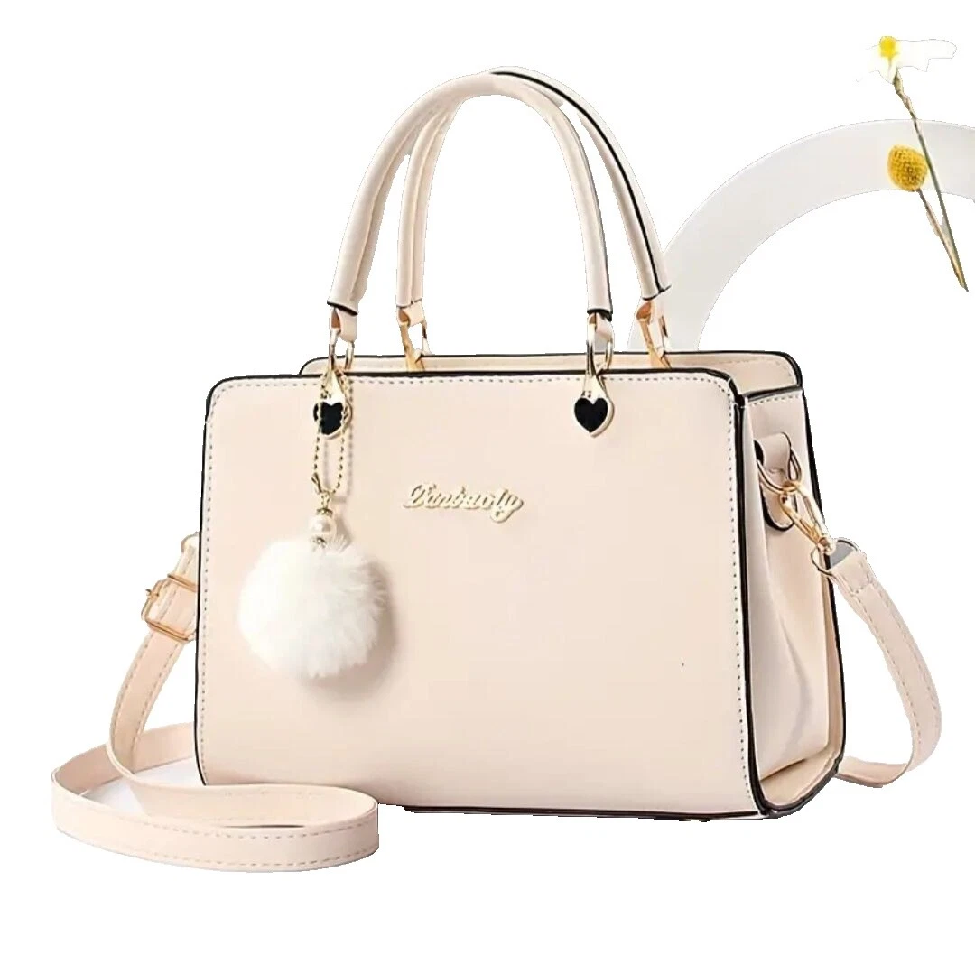 Accesorios Bolso Blanco de Piel Sintética para Mujeres