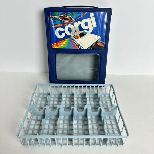 Vintage Corgi 12 Car Empty Carry Case w/ Tray RARE 80s 90s