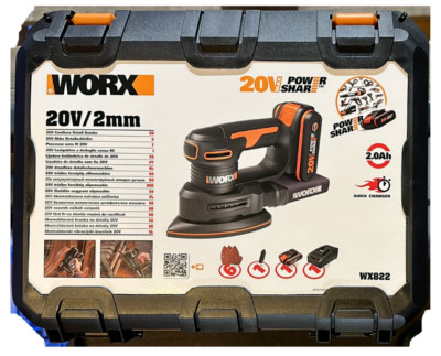 WORX WX822 Akku Detailschleifer 20V Max Deltaschleifer Multi Schwingschleifer