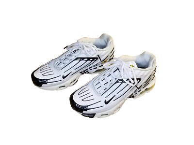 Nike Air Max Plus 3 TN Men 6 Women 7.5 White Leather Running Shoes CK6716-100