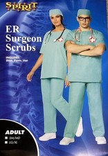 NEW Doctor Surgeon ER Adult Halloween Costume Scrub Size Small/medium