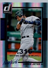 2014 Donruss Silver Season Stat Line 226/316 #154 - Derek Jeter - Yankees HOF!