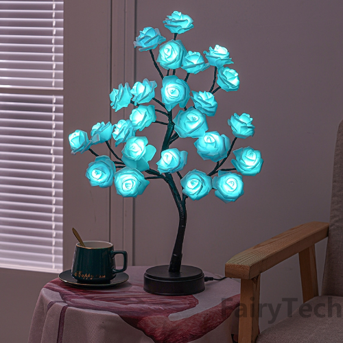 LED Rose Flower Tree Light Lamp Maple Leaf Night Light Home Party Christmas Gift - Picture 2 of 37