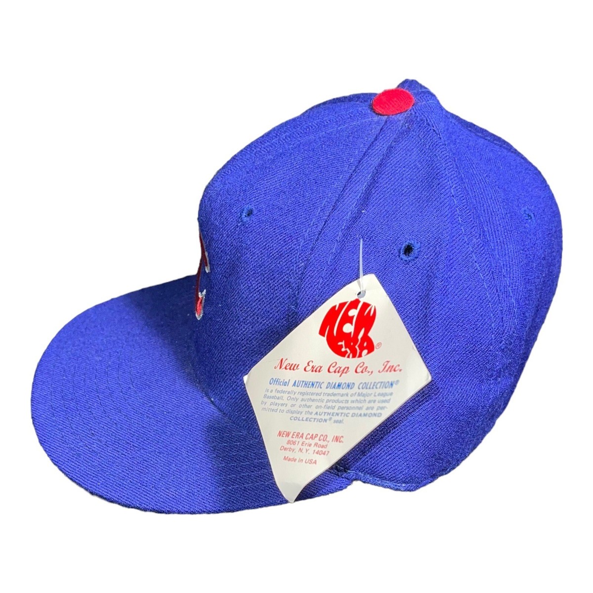 VTG 90s New Era Pro Model Chicago Cubs Fitted Hat Cap Wool