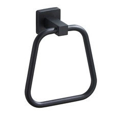 Matte Black Towel Ring,Heavy Duty Stainless Steel Wall Mount Holder for Bathroom