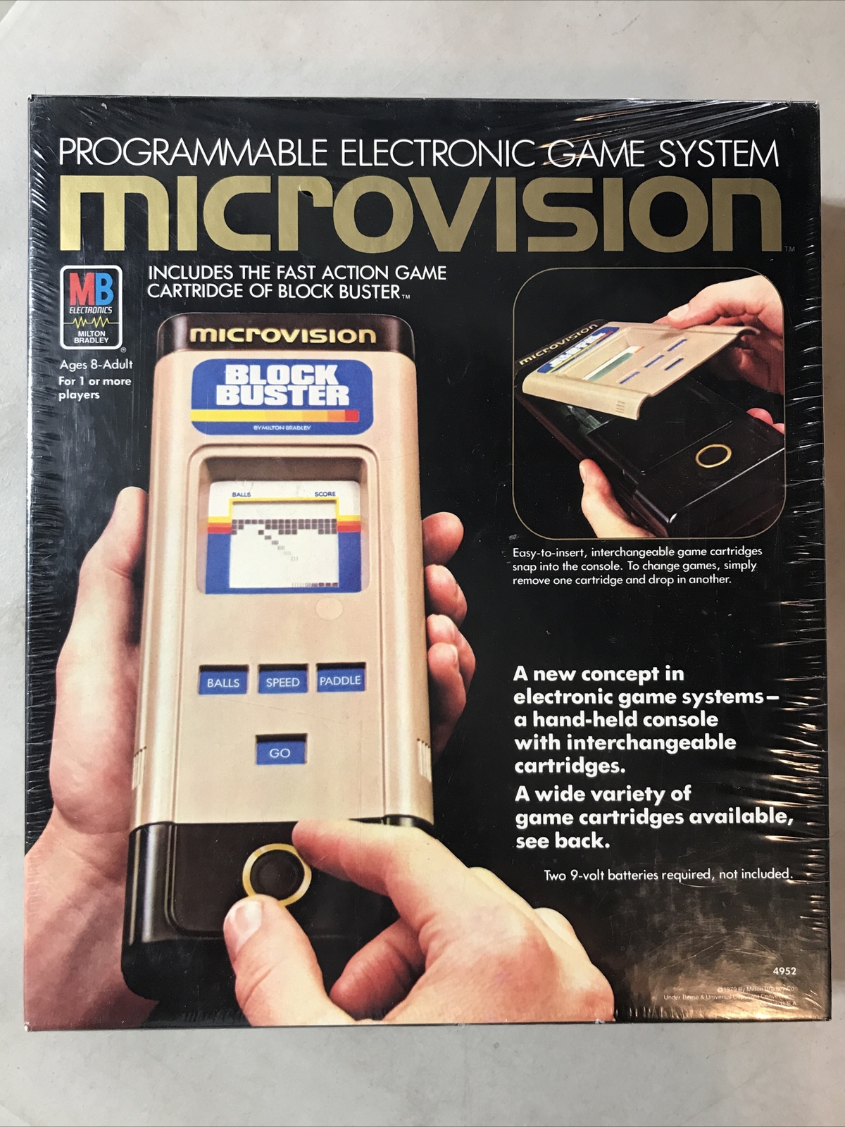 Microvision Game System Milton Bradley With Block Buster New!! 1979