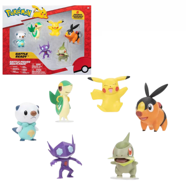 Jazwares Pokemon Battle Figure Multi-Pack - 6 Piece Playset