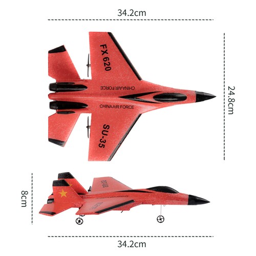 SU35 FX-620 2.4G Remote Control Plane Glider Fighter Airplane RC Plane kids Gift - Picture 8 of 27