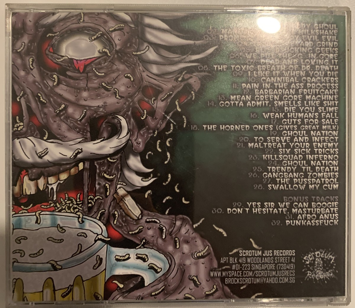 Maggots – Dead And Loving It CD 2007 Scrotum Jus Records ‎– SJR004