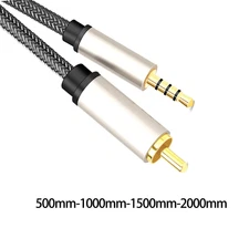 Audio Video Cable RCA to 3.5mm Digital Coaxial Cable for Amplifier Speaker