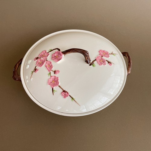 RARE Vintage 1950s Metlox Poppytrail Peach Blossom 9" Round Covered Dish - Picture 9 of 15