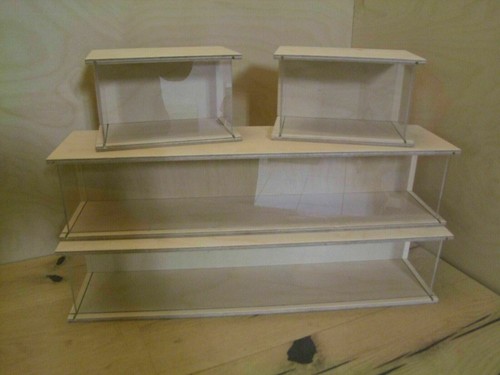 4 er Set Vitrinen,Sammelvitrine,Küchenvitrine,Kinderzimmer Vitrine,Modellauto - Bild 4 von 4