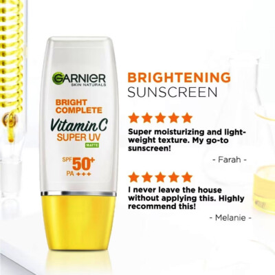 GARNIER Bright Complete Vitamin C Super UV Matte Sunscreen 30ml