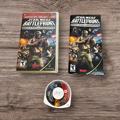 Star Wars: Battlefront - Renegade Squadron (Sony PSP, 2007) Complete W Manual GH