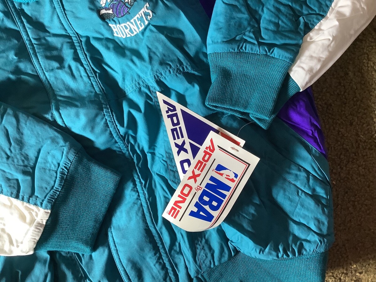 Charlotte Hornets Apex One Jacket Parka OG 1990's BNWT NBA Charlotte Hornets Apex One Jacket Parka OG 1990's BNWT NBA