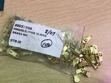 Lot of  100 YKK Zipper Pulls/Sliders brass HW