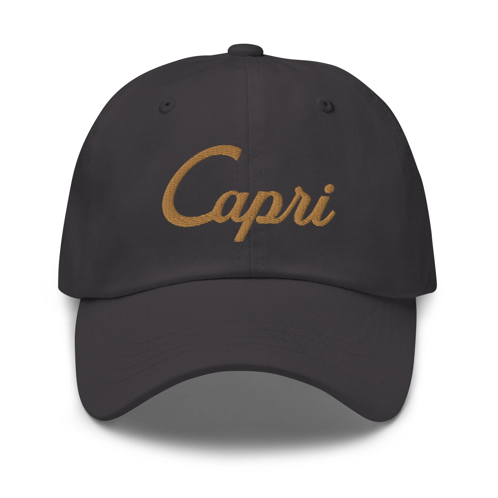 Capri Embroidered Dad Hat, Italy Cap, Baseball Cap