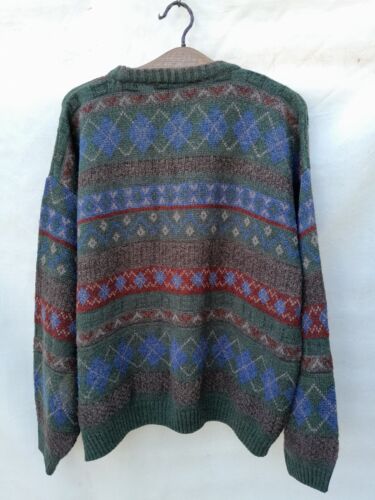 Vintage Berkertex Pullover Herren Extra Large Grün Opa Hipster Pulli 80er 90er - Bild 6 von 12