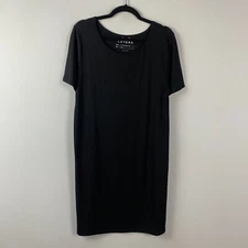 Hatch Layers The T-Shirt Dress Layer Large Minimal Pregnancy Comfort Modal Black