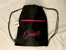 Dance Drawstring Backpack Tote Black Kids One Size Horizon Dance