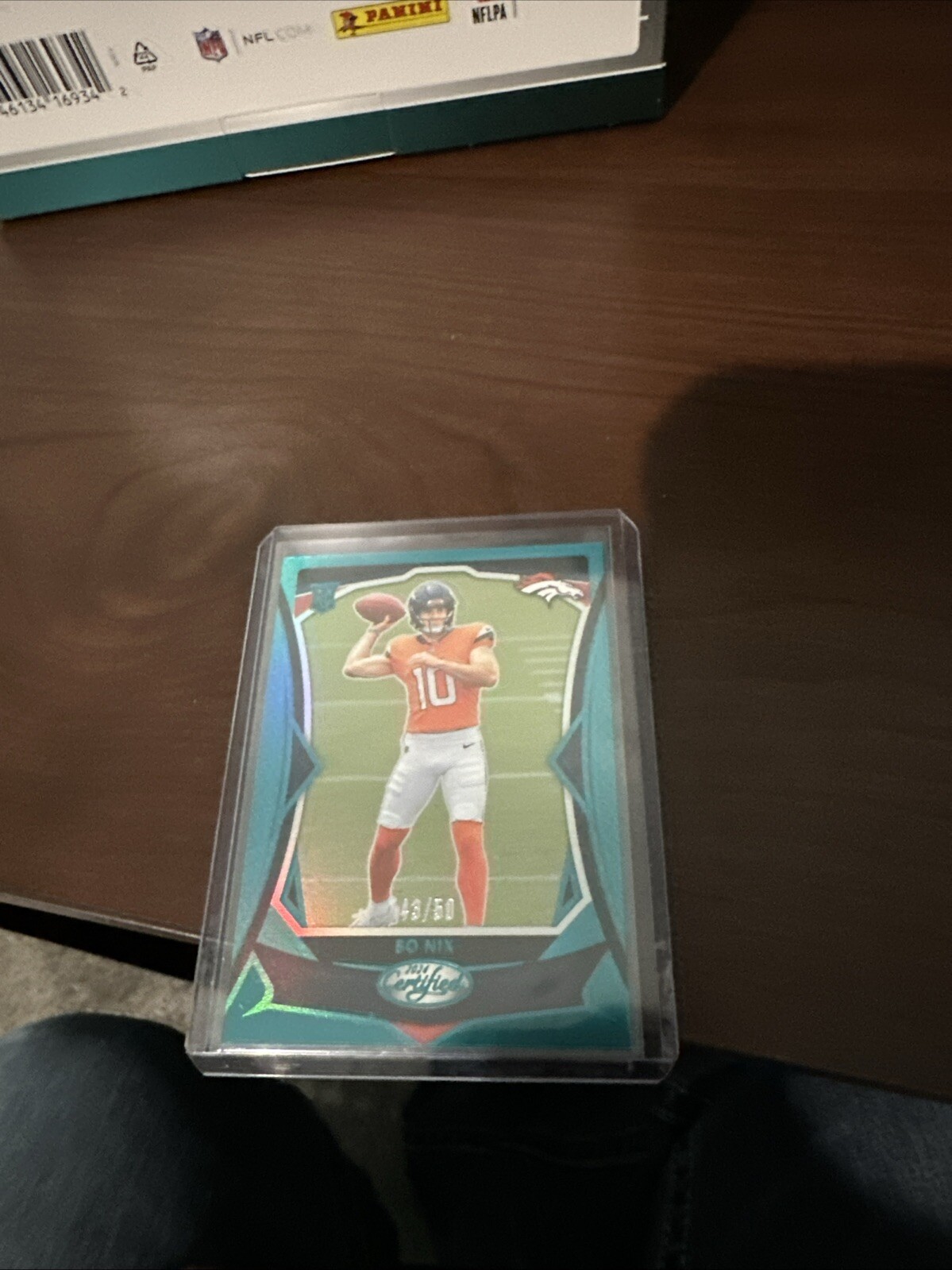 2024 Panini Certified - Rookies Teal Mirror #109 Bo Nix /50 (RC)