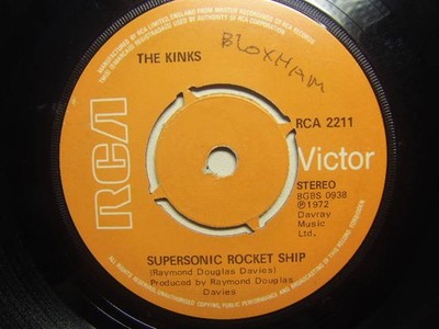 The Kinks   Supersonic Rocket Ship 1972 7  RCA 2211