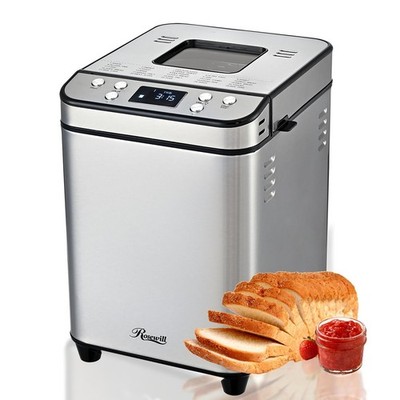 Rosewill 25-in-1 Automatic Bread Maker Machine with 3 Loaf Size up to 2 Lb, 700W