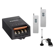 AC100V-240V 2CH Remote Control Switch Wireless Transmitter Receiver 1.5KM Range
