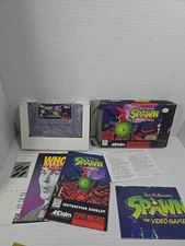 Todd McFarlane's Spawn: The Video Game Super Nintendo SNES CIB with reg card