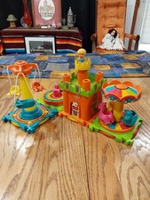 Vintage 1976 Kenner Tree Tots Amusement Park 4 Piece Set Castle Airplanes Figure