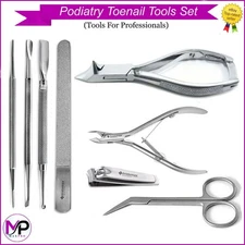 Podiatry Toenail Tools Set for Thick Ingrown Nails & Foot Care Instruments