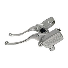 Motorcycle brake master cylinder set 1 inch handlebar universal chrome levers