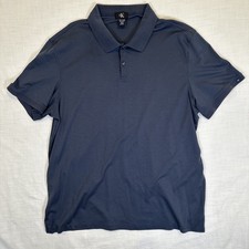 Calvin Klein Men's XXL Polo Shirt Short Sleeve Navy Blue 100 Cotton Golf Casual