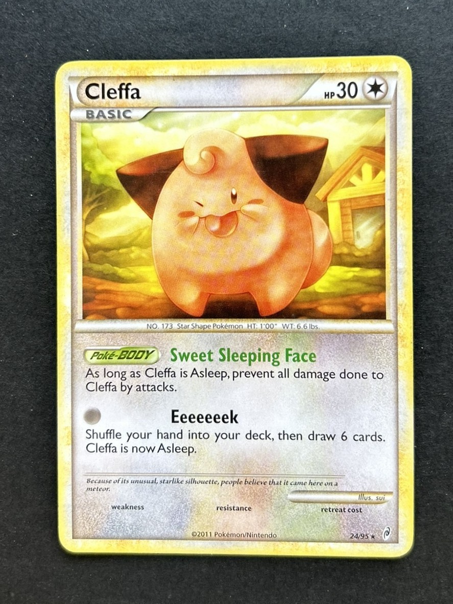 Pokemon TCG Cleffa Call of Legends Rare Card 24/95 LP