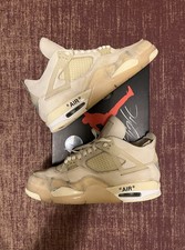 Nike Air Jordan 4 Retro SP Off-White Sail CV9388-100 UK 9.5 / EU 44.5 w/ Box