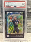 2024 Panini Donruss Optic - Rated Rookie Drake Maye #229 Purple Shock Prizm (RC)