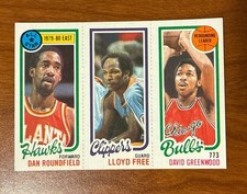 1980-81 Topps - World B. Free, Dan Roundfield, Dave Greenwood #42-218-3 (RC)