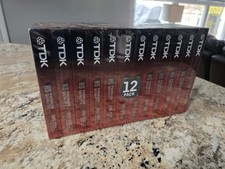 Lot of 12 New, Sealed TDK Premium Quality HS 6 Hour T-120 Blank VHS Video Tapes