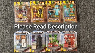 Mattel Minecraft comic maker with comic 2019 group of 8 characters (BIB)