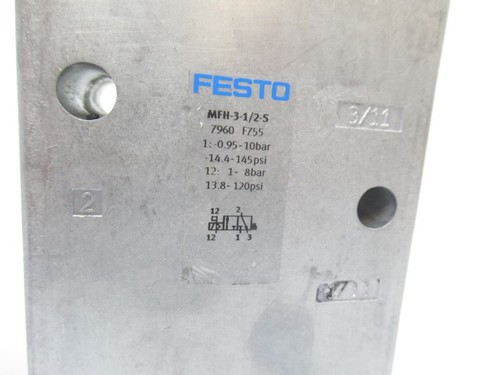 MFH-3-1/2 S FESTO solenoid valve 7960 - Picture 6 of 8