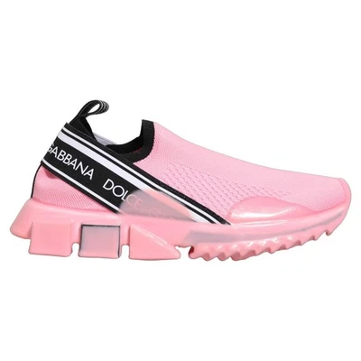 Chaussures DOLCE & GABBANA roses à enfiler baskets basses Sorrente EU37 /... - Photo 1/4