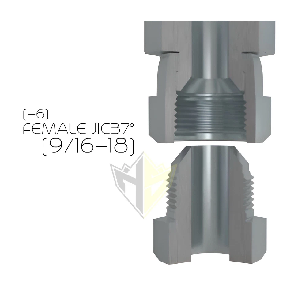 3/8" Hydraulic Hose Assembly - #6 JIC Female Fittings (90°/Straight) - 5,000PSI - Image 2 of 4